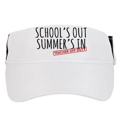 Schools Out Summers In Teacher Off Duty Adult Drive Performance Visor