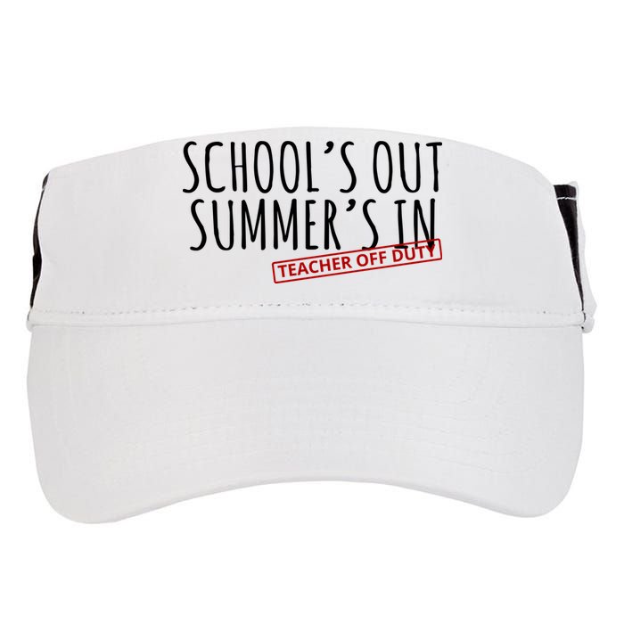 Schools Out Summers In Teacher Off Duty Adult Drive Performance Visor