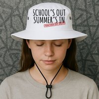 Schools Out Summers In Teacher Off Duty Bucket Hat