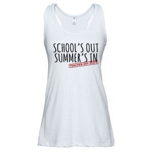 Schools Out Summers In Teacher Off Duty Ladies Essential Flowy Tank