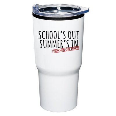 Schools Out Summers In Teacher Off Duty Tumbler