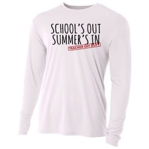 Schools Out Summers In Teacher Off Duty Cooling Performance Long Sleeve Crew