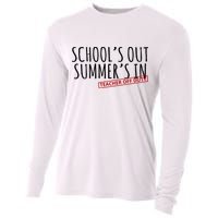 Schools Out Summers In Teacher Off Duty Cooling Performance Long Sleeve Crew