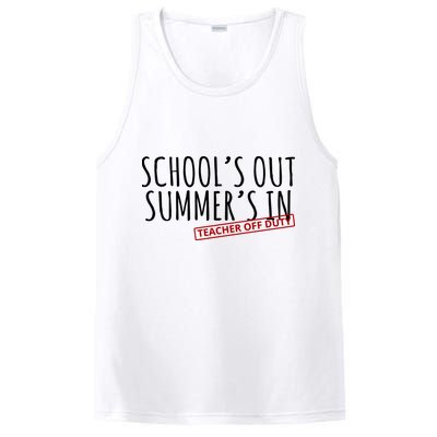 Schools Out Summers In Teacher Off Duty PosiCharge Competitor Tank