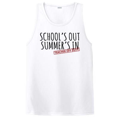 Schools Out Summers In Teacher Off Duty PosiCharge Competitor Tank