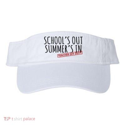 Schools Out Summers In Teacher Off Duty Visor