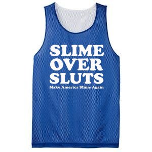 Slime Over Sluts Make America Slime Again Mesh Reversible Basketball Jersey Tank