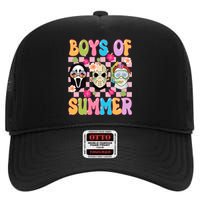 Spooky Of Summer Of Summer Horror Movie High Crown Mesh Back Trucker Hat