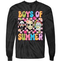 Spooky Of Summer Of Summer Horror Movie Tie-Dye Long Sleeve Shirt