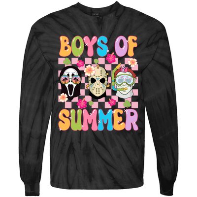 Spooky Of Summer Of Summer Horror Movie Tie-Dye Long Sleeve Shirt