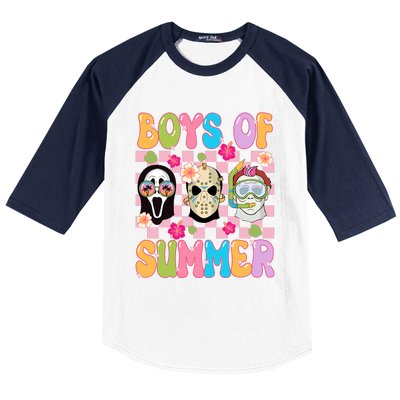 Spooky Of Summer Of Summer Horror Movie Baseball Sleeve Shirt