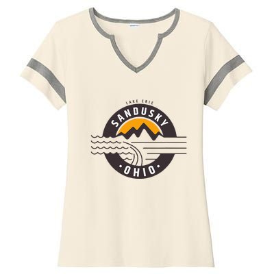 Sandusky Ohio Ladies Halftime Notch Neck Tee