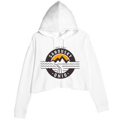 Sandusky Ohio Crop Fleece Hoodie