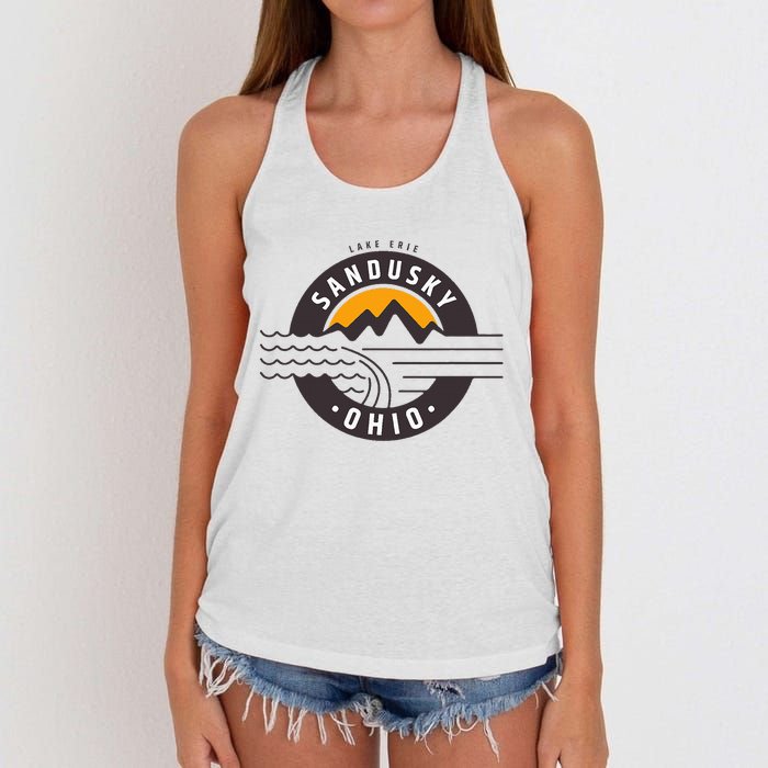 Sandusky Ohio Women's Knotted Racerback Tank