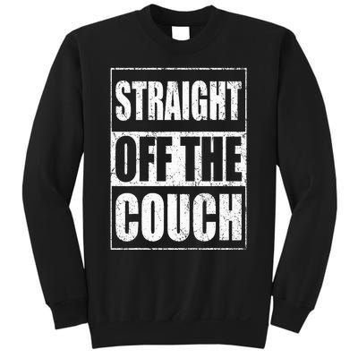 Straight Off The Couch Funny Football Offensive Lineman Sweatshirt