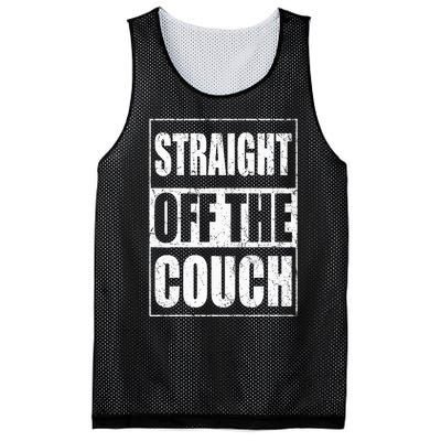 Straight Off The Couch Funny Football Offensive Lineman Mesh Reversible Basketball Jersey Tank