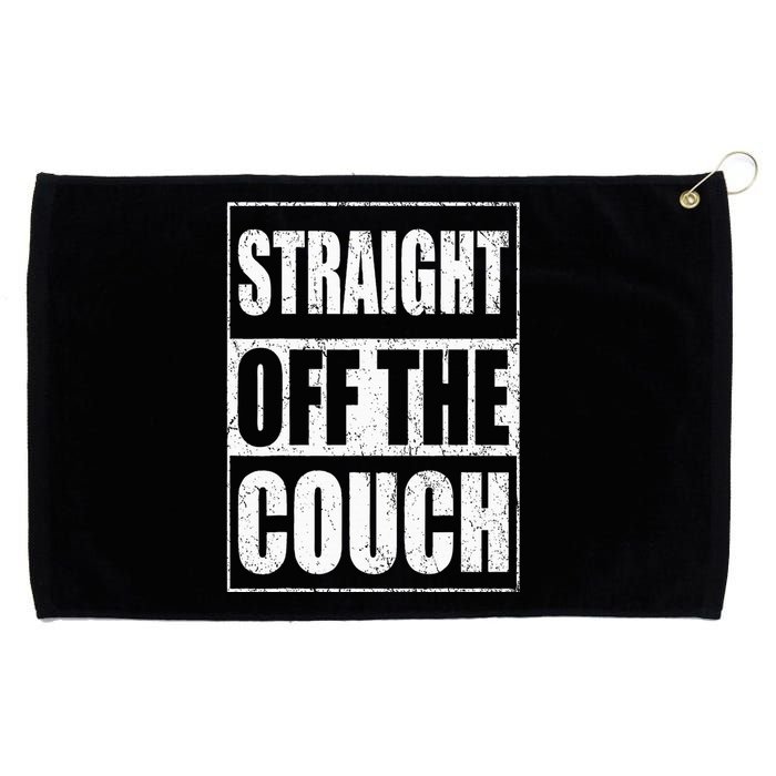 Straight Off The Couch Funny Football Offensive Lineman Grommeted Golf Towel