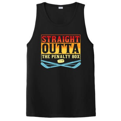 Straight Outta The Penalty Box Funny Hockey Gift PosiCharge Competitor Tank