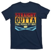 Straight Outta The Penalty Box Funny Hockey Gift T-Shirt