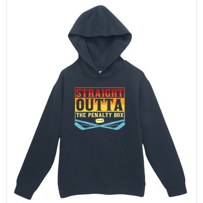 Straight Outta The Penalty Box Funny Hockey Gift Urban Pullover Hoodie