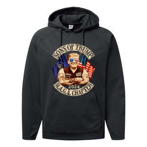 Sons Of Trump Maga Chapter 2024 Performance Fleece Hoodie