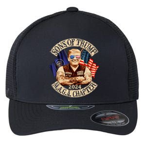 Sons Of Trump Maga Chapter 2024 Flexfit Unipanel Trucker Cap