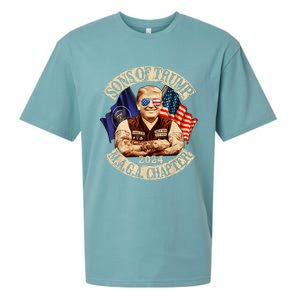 Sons Of Trump Maga Chapter 2024 Sueded Cloud Jersey T-Shirt