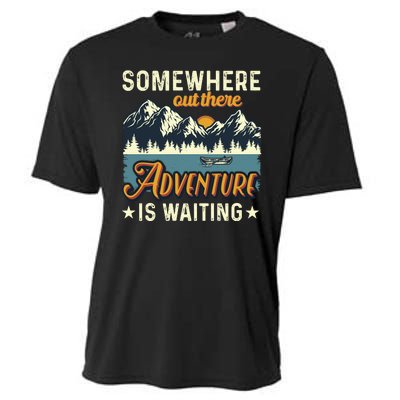 Somewhere Out There Adventure Is Waiting Cooling Performance Crew T-Shirt