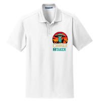 Single Or Taken Funny Alien Ufo ValentineS Day Dry Zone Grid Polo