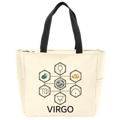 Signs Of The Zodiac Earth Elet Planet Mercury Virgo Facts Gift Zip Tote Bag