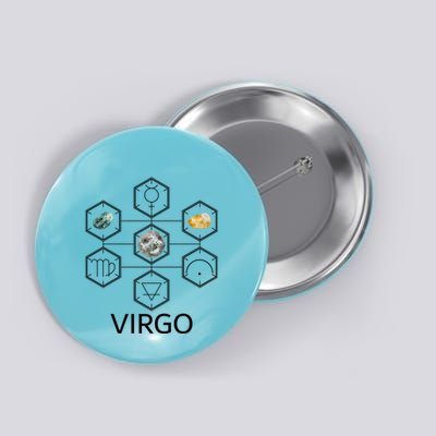 Signs Of The Zodiac Earth Elet Planet Mercury Virgo Facts Gift Button