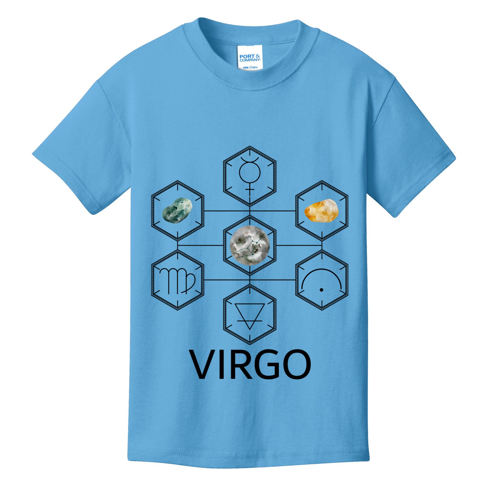 Signs Of The Zodiac Earth Elet Planet Mercury Virgo Facts Gift Kids T-Shirt