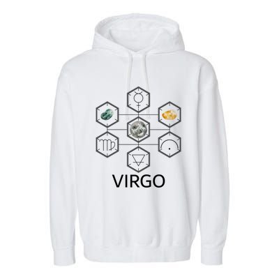 Signs Of The Zodiac Earth Elet Planet Mercury Virgo Facts Gift Garment-Dyed Fleece Hoodie