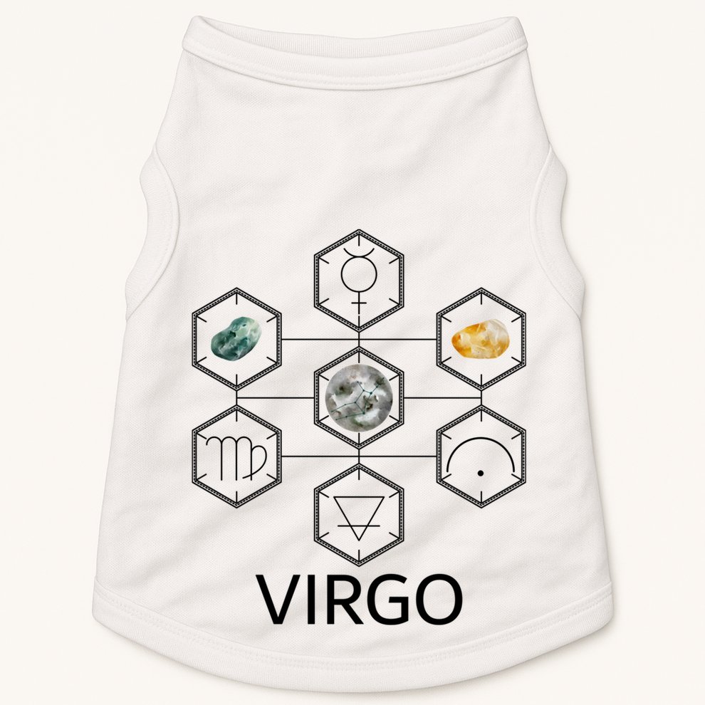 Signs Of The Zodiac Earth Elet Planet Mercury Virgo Facts Gift Doggie Tank
