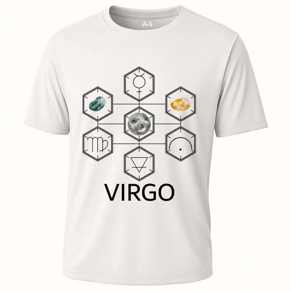 Signs Of The Zodiac Earth Elet Planet Mercury Virgo Facts Gift Cooling Performance Crew T-Shirt