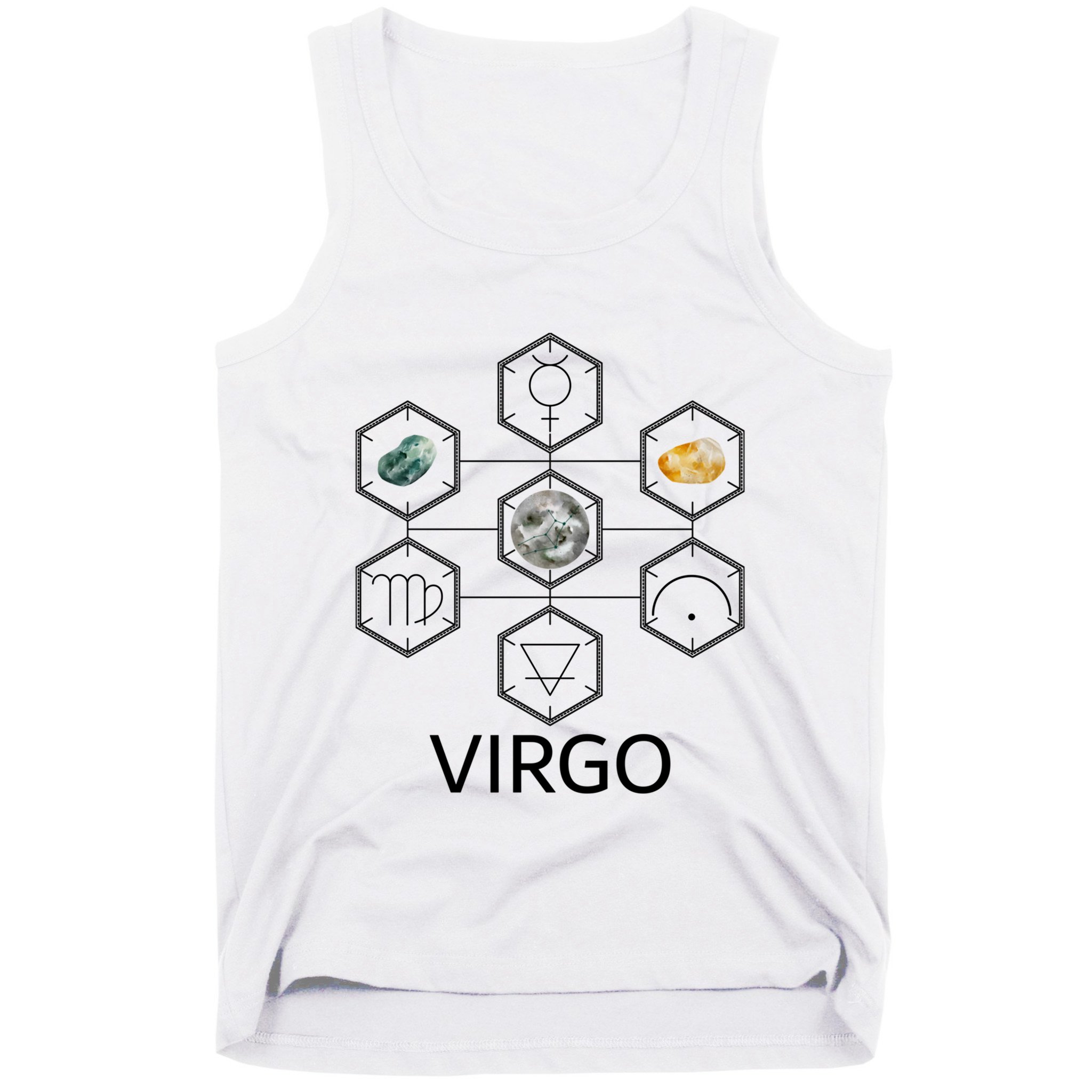Signs Of The Zodiac Earth Elet Planet Mercury Virgo Facts Gift Tank Top