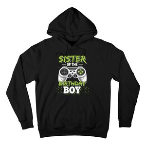 Sister Of The Birthday Boy Matching Video Game Birthday Gift Hoodie