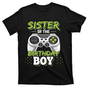 Sister Of The Birthday Boy Matching Video Game Birthday Gift T-Shirt