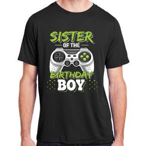 Sister Of The Birthday Boy Matching Video Game Birthday Gift Adult ChromaSoft Performance T-Shirt