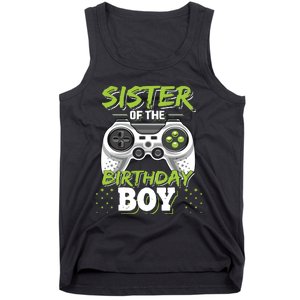 Sister Of The Birthday Boy Matching Video Game Birthday Gift Tank Top