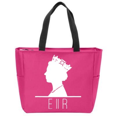 Silhouette Of The Queen Zip Tote Bag