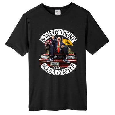 Sons Of Trump Maga Chapter 2024 With Pitbull Car Tall Fusion ChromaSoft Performance T-Shirt