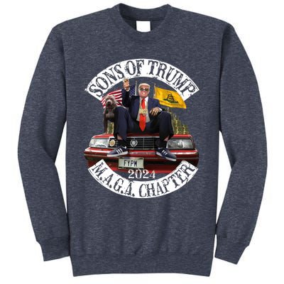 Sons Of Trump Maga Chapter 2024 With Pitbull Car Sweatshirt