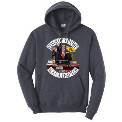 Sons Of Trump Maga Chapter 2024 With Pitbull Car Tall Hoodie