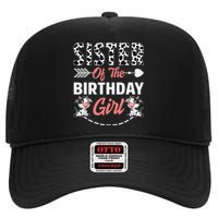 Sister Of The Birthday Cow Birthday Farm Animal High Crown Mesh Back Trucker Hat