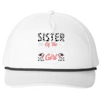 Sister Of The Birthday Cow Birthday Farm Animal Snapback Five-Panel Rope Hat