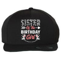 Sister Of The Birthday Cow Birthday Farm Animal Wool Snapback Cap