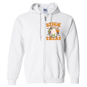 Stick Or Treat Funny Halloween Nurse Full Zip Hoodie