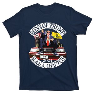 Sons Of Trump Maga Chapter 2024 With Pitbull Car On Back T-Shirt