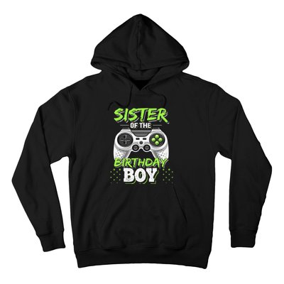 Sister of the Birthday Matching Video Game Birthday Gift Hoodie